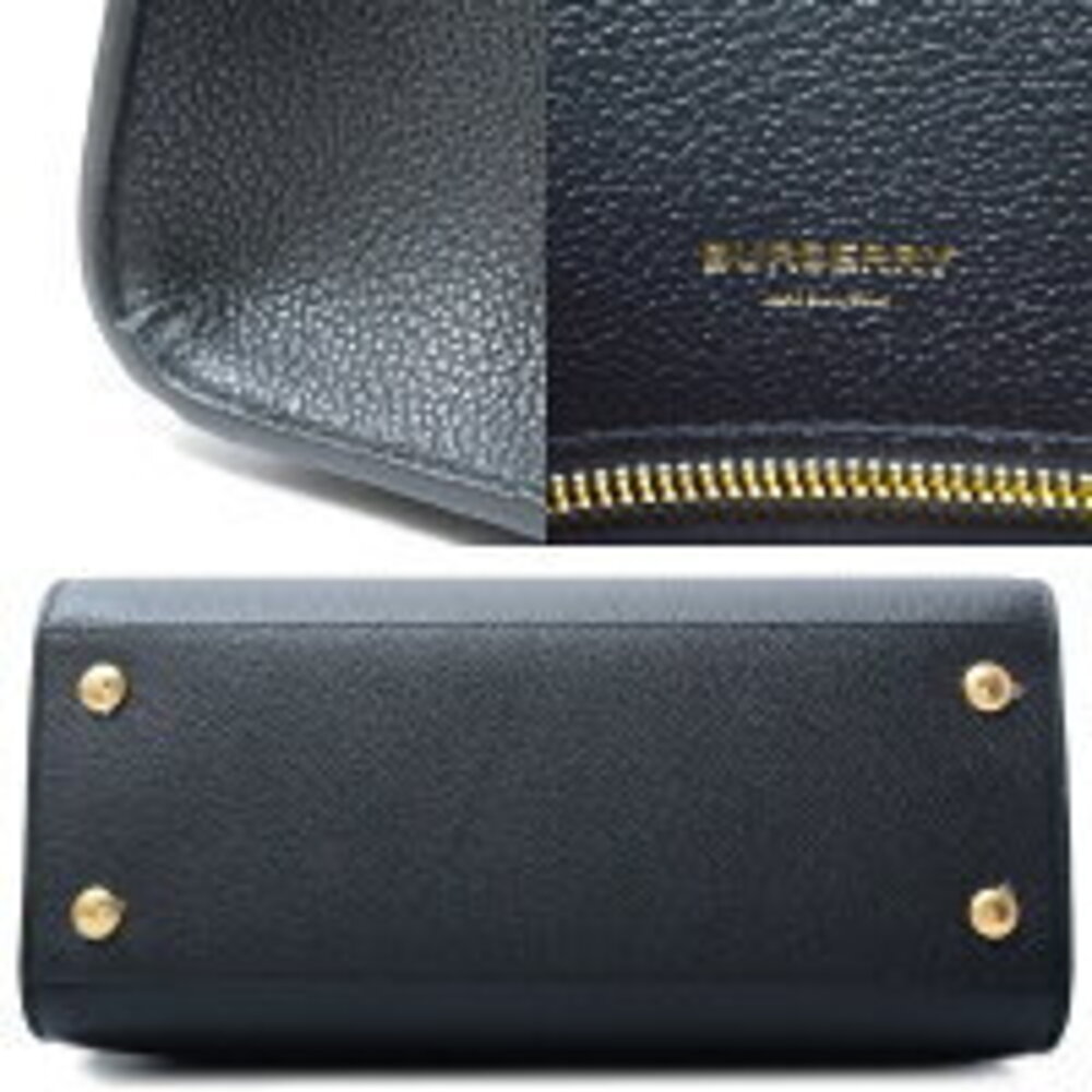 Burberry Baby Title Handbag Shoulder Bag Black - Picture 6 of 10